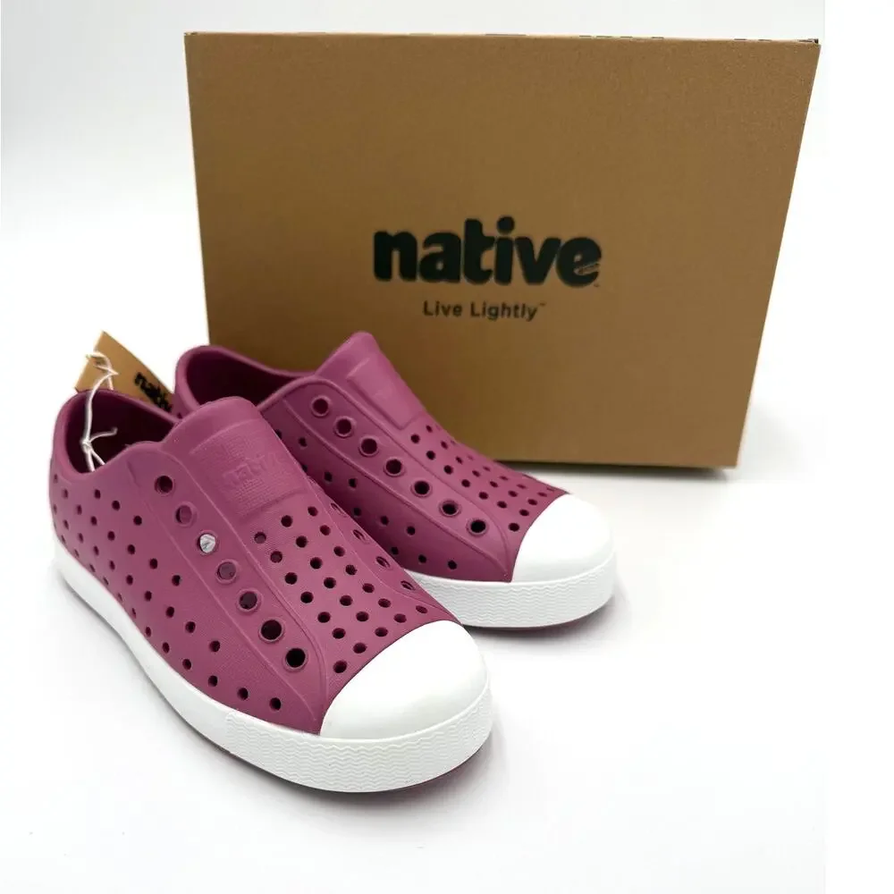 NEW! Native Jefferson Child Shoes - Twilight Pink/Shell White - c11